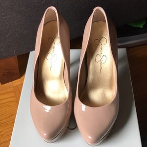 Jessica Simpson nude platform heels